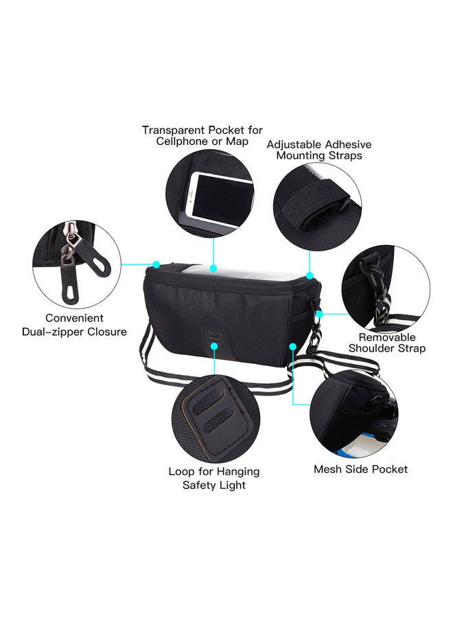 NIBEMINENT Multifunctional Bicycle Handlebar Bag 27x14x11.5cm  - Image 5