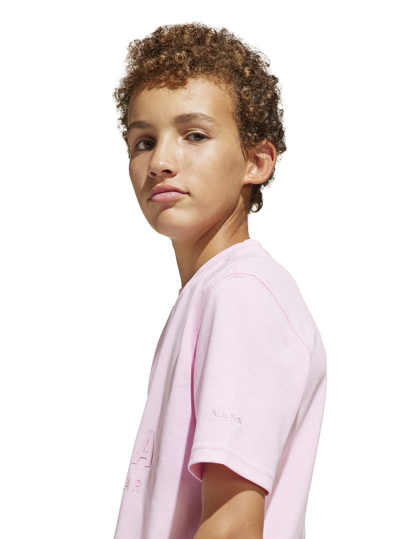 اديداس تيشيرت شبابي برسومات لجميع المواسم للأطفال - Image 3