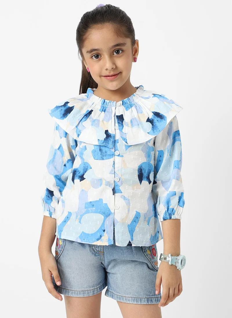 Nautinati  Nautinati Girls Cotton Swiss Dot Top With Stylised Neckline for Women | Best Price UAE
