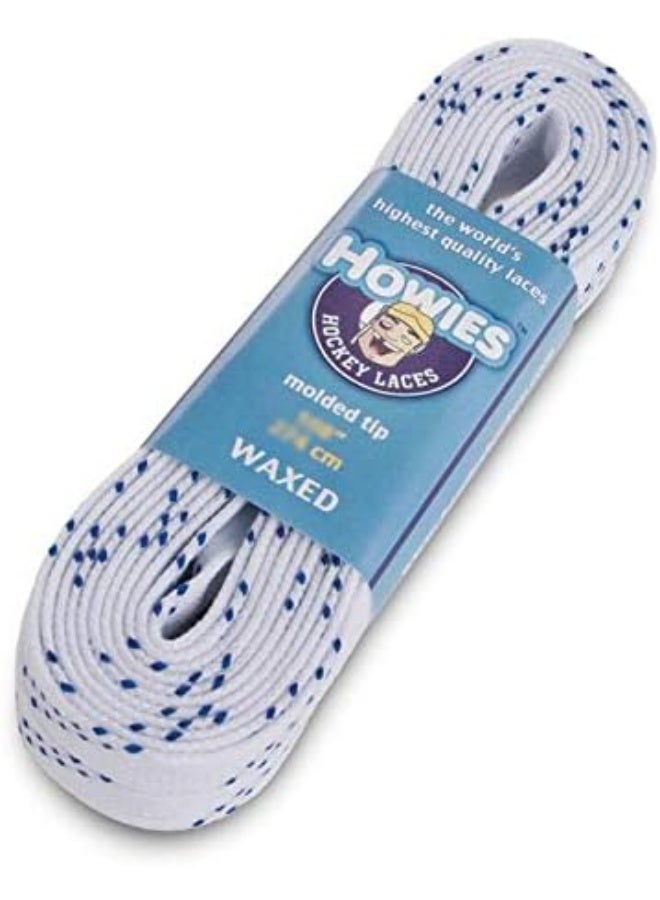 Howies Hockey Skate Laces Waxed White 108" (Senior 8-10)
