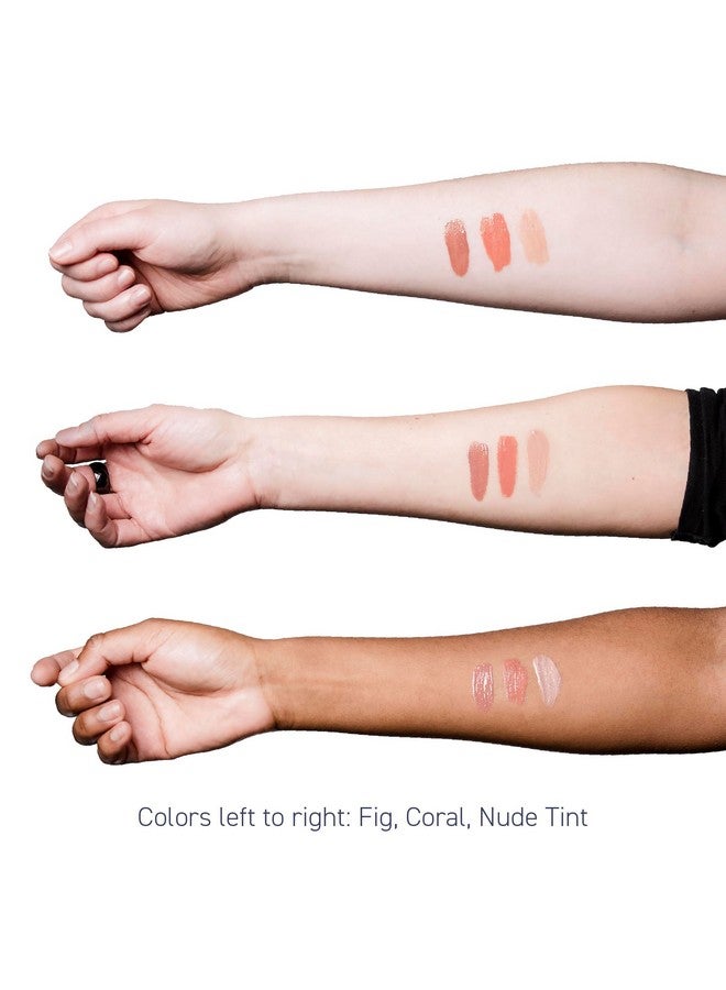 Brush On Block Sun Shine Protective Lip Oil 3 Color Variety Pack, Broad Protection Hydrating SPF 30 Mineral Sunscreen, Nude Tint, Coral, and Fig - Image 5