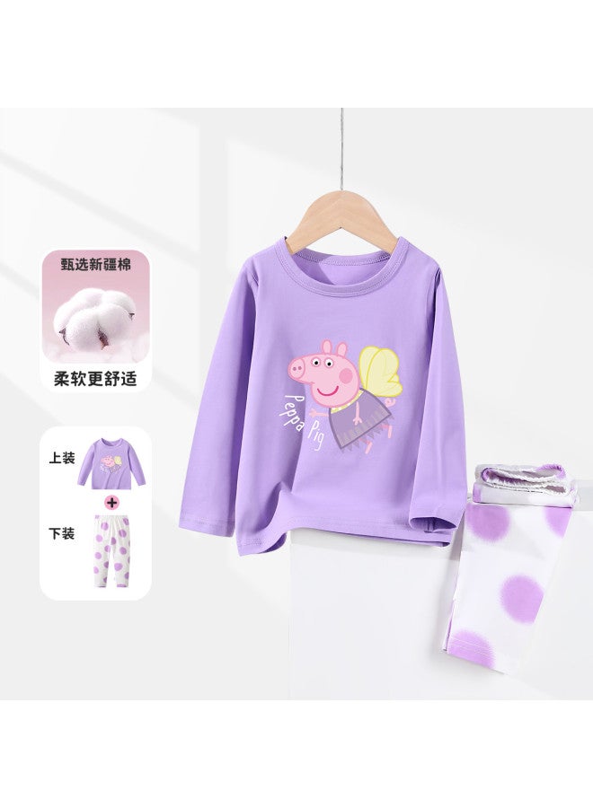 peppa Pig Spring Girls' High-elasticity Soft Underwear Set, Cute Toddler Outfit - Image 2
