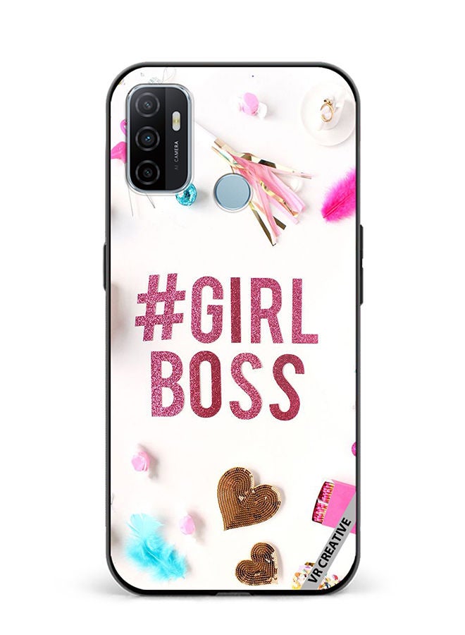VR CREATIVE Protective Case Cover For Oppo A53 Girls Boss Design Multicolour - Image 1