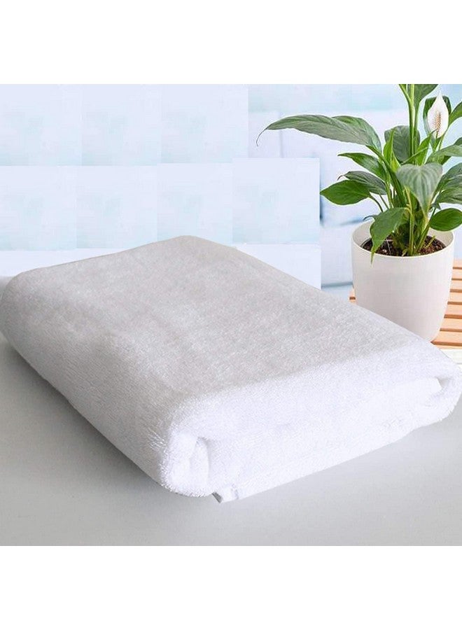 Belive-Me Cotton 500 GSM Large Size White Bath Towel for Hotel, Men, Women, Unisex, Kids, Soft and Absorbent (55 inch x 27 inch or 140 cm x 70 cm, 1 Piece, White) - Image 3