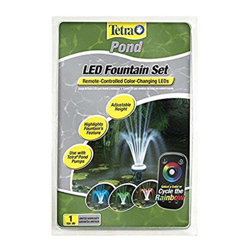 TetraPond LED Fountain Set RemoteControlled ColorChanging LEDs - Image 2