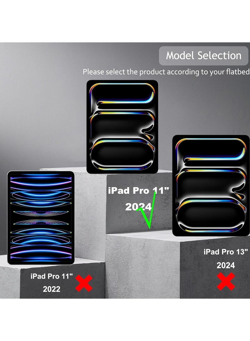 2 Pack Tempered Glass for iPad Pro 11 2024, [A2836, A2837, A3006], 9H Hardness Glass, Complete Protection Glass Film, Anti-Scratch, Easy to Install, Bubble Free compatible for iPad Pro 11 inch M4 2024 - Image 2