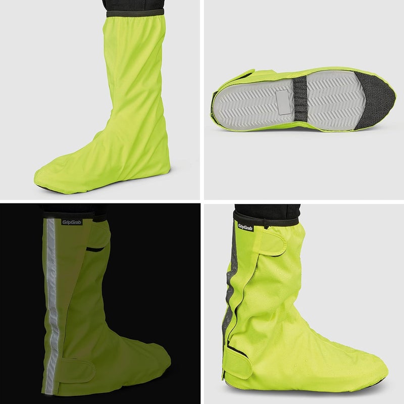 GripGrab Dryfoot 2nd Edition Bike Rain Overshoes Waterproof Shoe Covers for Everyday Cycling Long Gaiter - Image 3