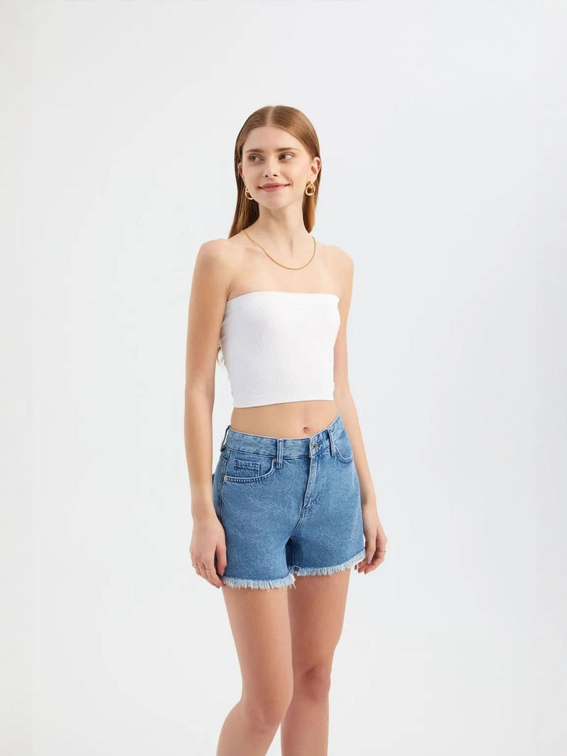 HICCUP Strapless Basic Crop Top - Image 3