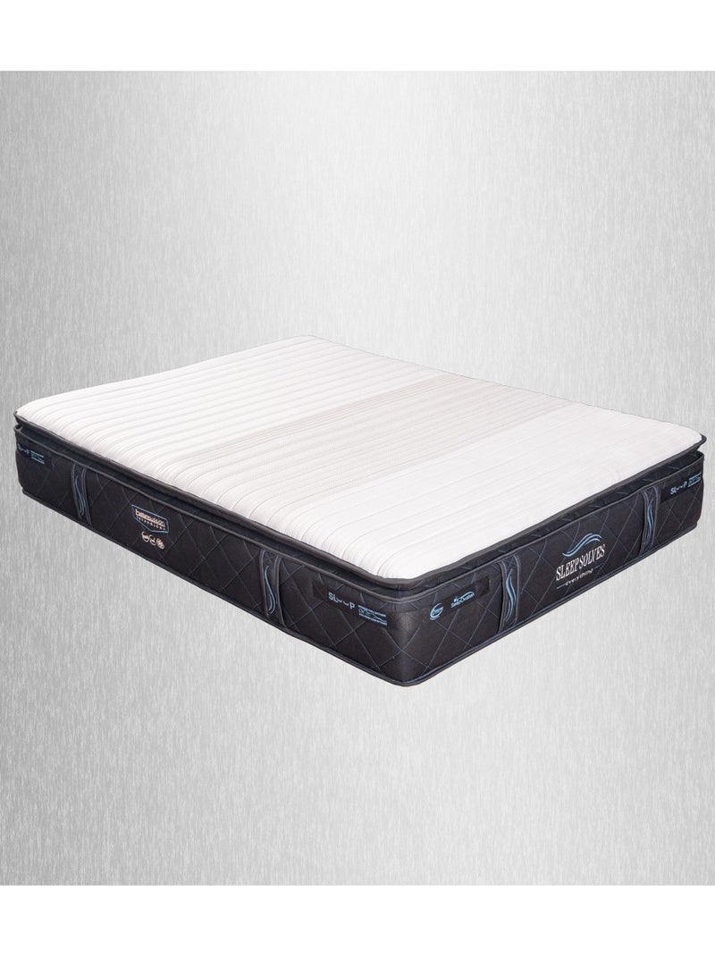 AWD Rosleen ITR Memory Foam Mattress And PU Foam, Coils Bonnell Spring Premium Mattress with Hotel Layer Pillow Topper, 33cm Thickness, USA Technology Queen Size Mattress 150*200  - Image 1