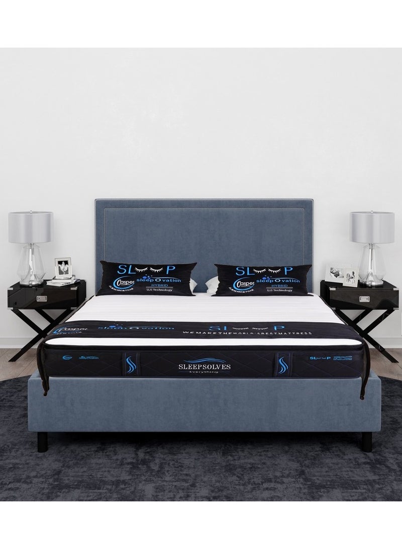 AWD Rosleen ITR Memory Foam Mattress And PU Foam, Coils Bonnell Spring Premium Mattress with Hotel Layer Pillow Topper, 33cm Thickness, USA Technology Queen Size Mattress 150*200  - Image 2