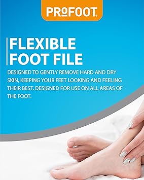 Profoot 360 Foot File Foot File Ideal for Calluses Ergonomic Unique Design Removes Hard Skin and Calluses Gentle Remover Leaving Feet Smooth - Image 3