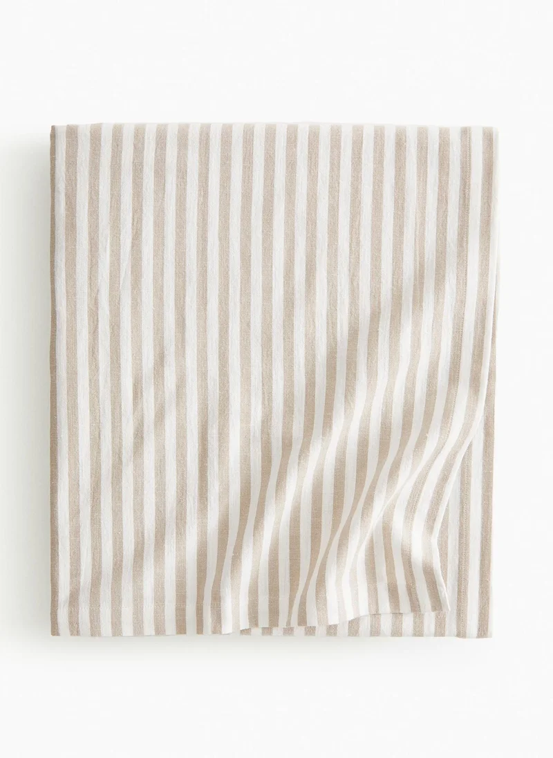 اتش اند ام Striped Cotton Tablecloth