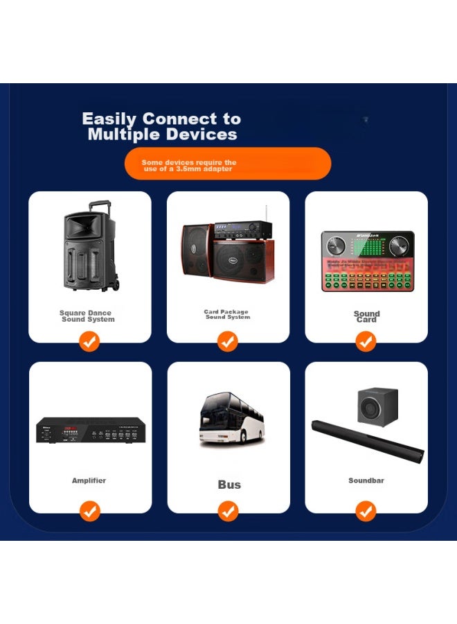 Sansui K39 Wireless Microphone, Anti-howling, For Home Audio, Stage, Outdoor, Hosting, Meetings, Teaching, Universal Home Ktv Singing, All-in Rechargeable Microphone, One-to - Image 5