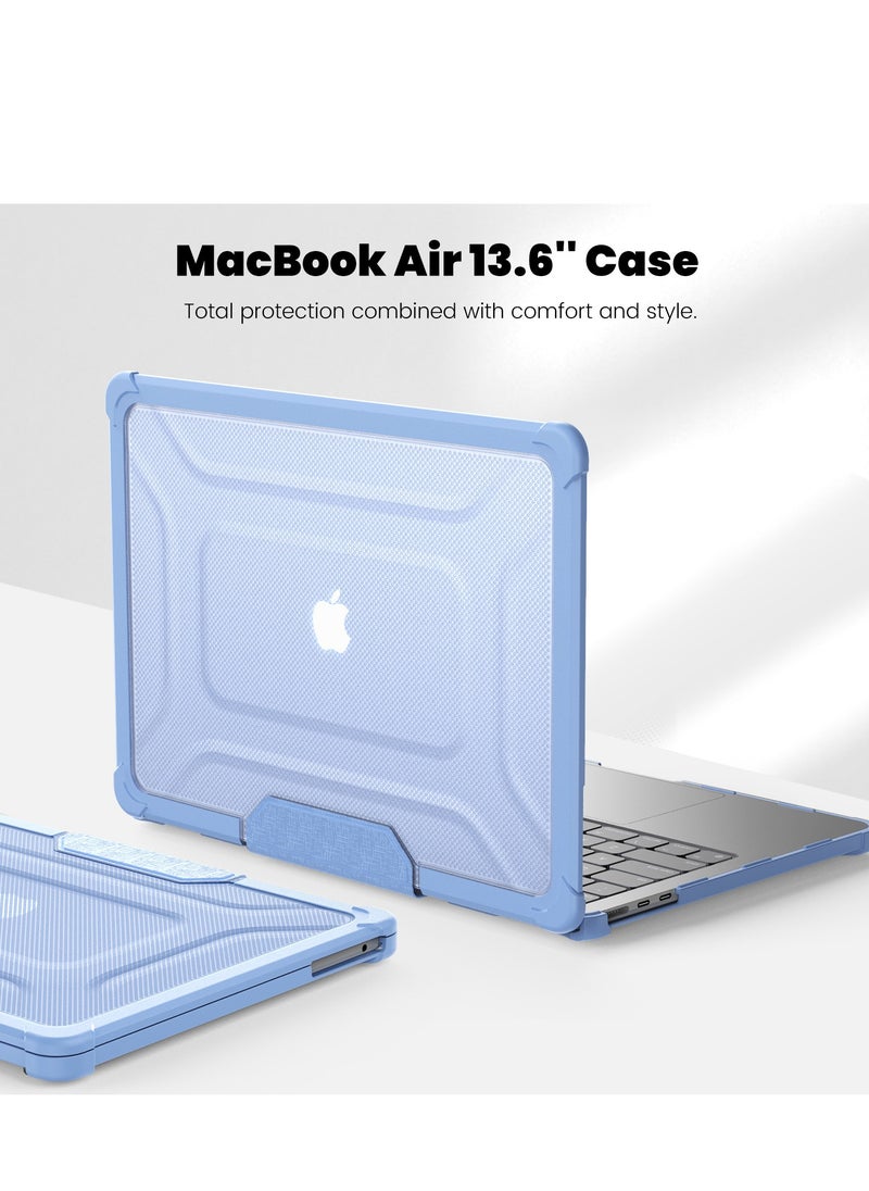 Generic Adapted To Macbook Air13.6 2022/2024 (M2 A2681/M3 A3113) Laptop Protective Case Transparent Frosted Cooling Bracket Anti-Fall Case  - Image 2