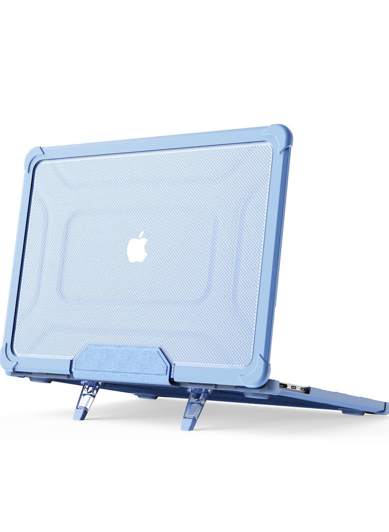 Generic Adapted To Macbook Air13.6 2022/2024 (M2 A2681/M3 A3113) Laptop Protective Case Transparent Frosted Cooling Bracket Anti-Fall Case  - Image 1