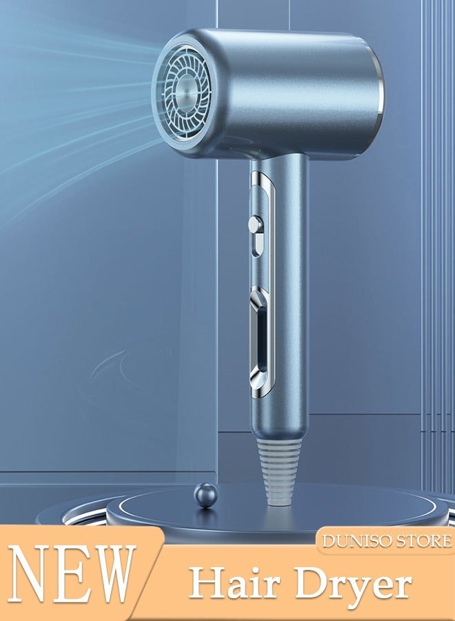 DUNISO Ionic Hair Dryer, 3 speeds Powerful 1600W Fast Drying Blow Dryer,High-Speed Low Noise Hair Dryer for Home and Travel - Image 1