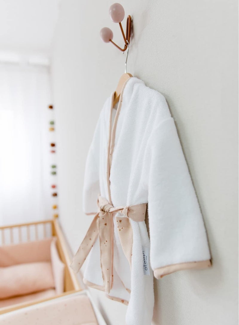 جلوب! روب حمام عضوي وردي لامع 0-12 شهر - Image 4