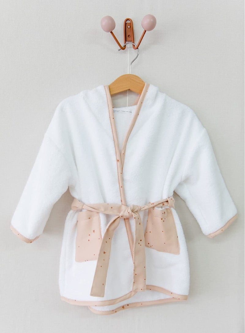 جلوب! روب حمام عضوي وردي لامع 0-12 شهر - Image 3