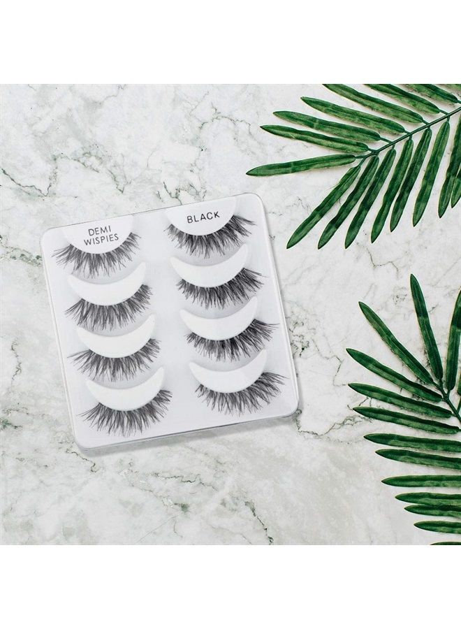 ARDELL Demi Wispies False Eyelashes, Black - Full Volume Demi Wispies, Reusable Strip Lashes for Eye Make-up Enhancement, 2 Pack - Image 5