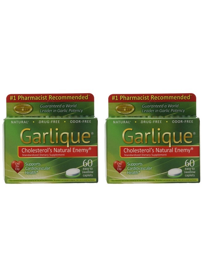 Garlique Caplets 60 Tablets (60 Count (Pack of 2)) - Image 1