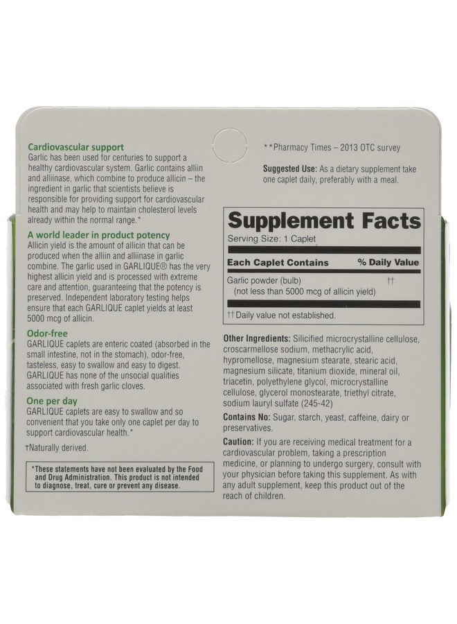 Garlique Caplets 60 Tablets (60 Count (Pack of 2)) - Image 2
