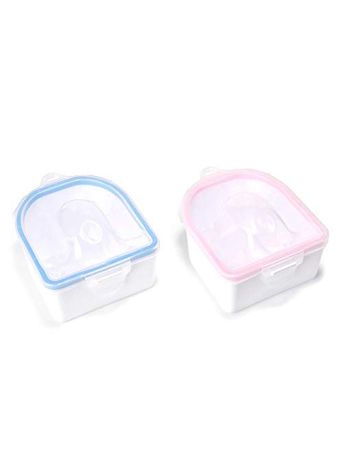 Rolabling Rolabling 2 PCS Nail Soaking Bowl Nail Soak Off Bowl Acrylic Nail Remover Tool Acetone Nail Polish Remover Bowl Nail Soaker Tray Manicure Tool 
