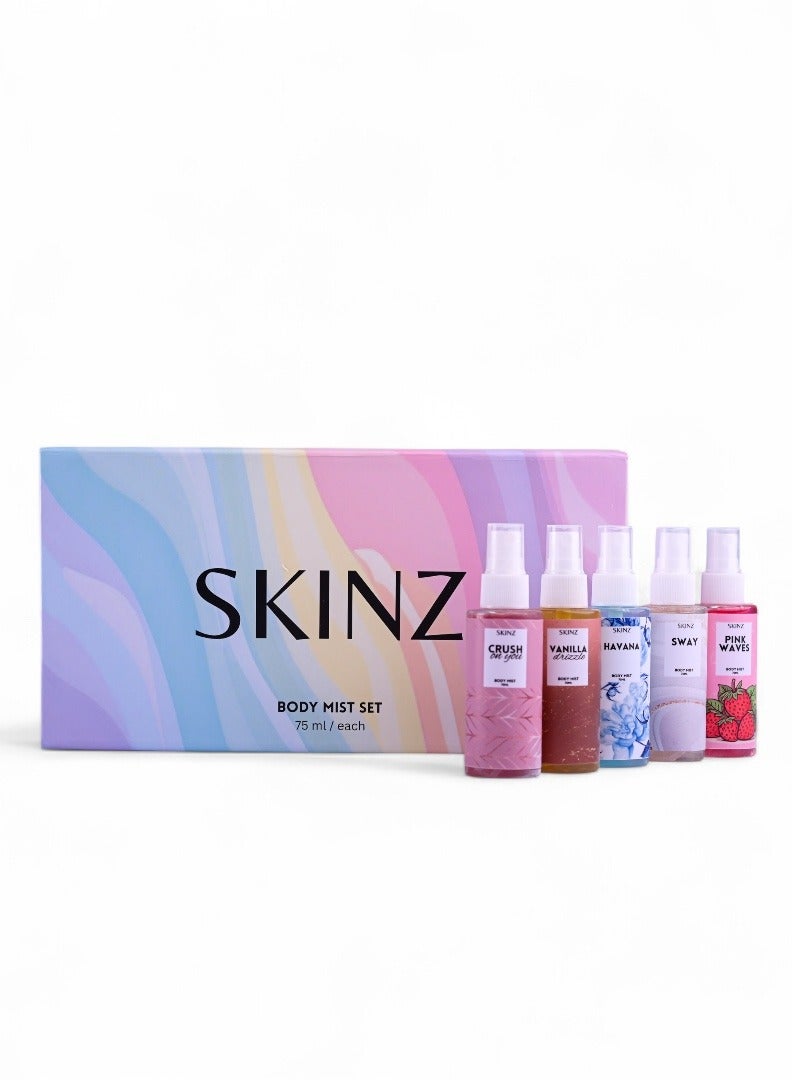 SKINZ BODY MISTS SET travel size