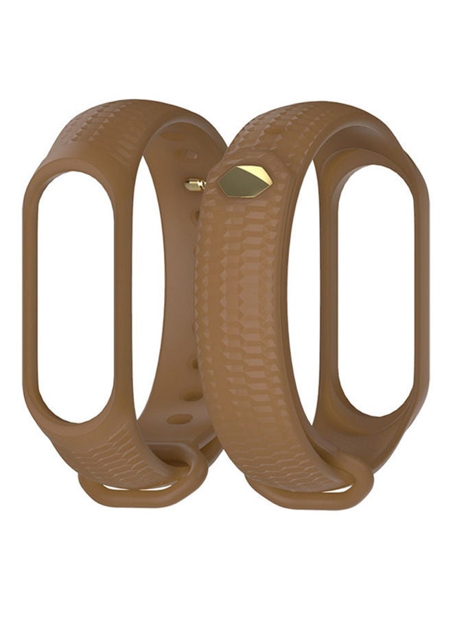 NIBEMINENT Smart Watch Bracelet Strap For Xiaomi Mi Band 3 Brown 