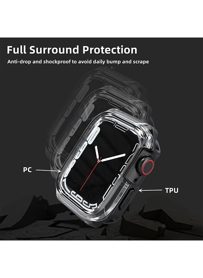 O Ozone - (Pack of 2) Case Compatible with Apple Watch 10 Series 42mm, Anti-Scratch Shockproof TPU Protective Case Full Coverage Bumper Shell Case Cover - Blue & Green - Image 1