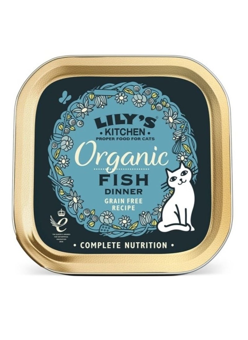Lily's Kitchen - طعام سمك عضوي رطب للقطط البالغة 85 جرام - Image 1