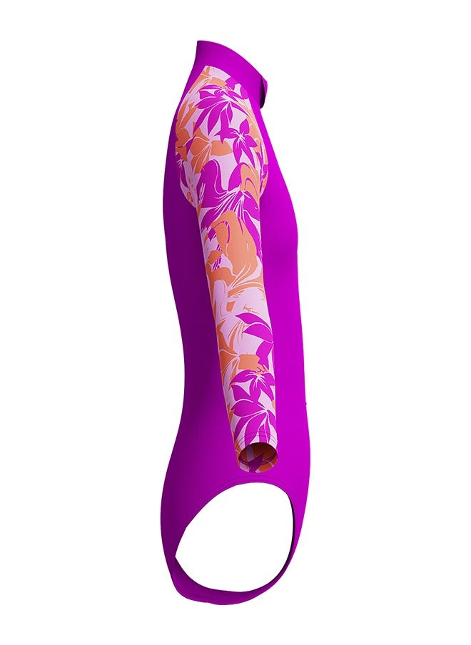 speedo GirlsLongSleeveSwimsuitDiva, 11-12  - Image 3