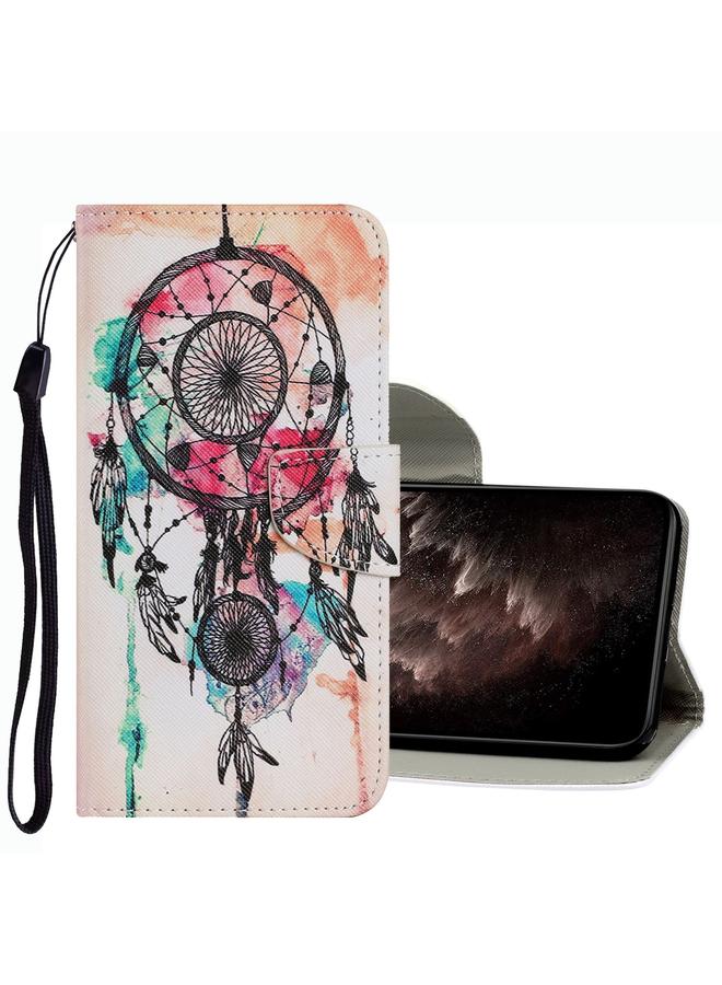 The Bros Case For Xiaomi Redmi Note 10 5G Coloured Drawing Pattern Leather Phone Case