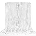 EOBOH Mardi Gras Beads Bulk 100PCS White Oval Beaded Necklace Stuff Party Favors 32 Mardi Gras Beads Necklaces Festival Parade Throw Accessories for Wedding Birthday Celebrations Decorations - Image 2