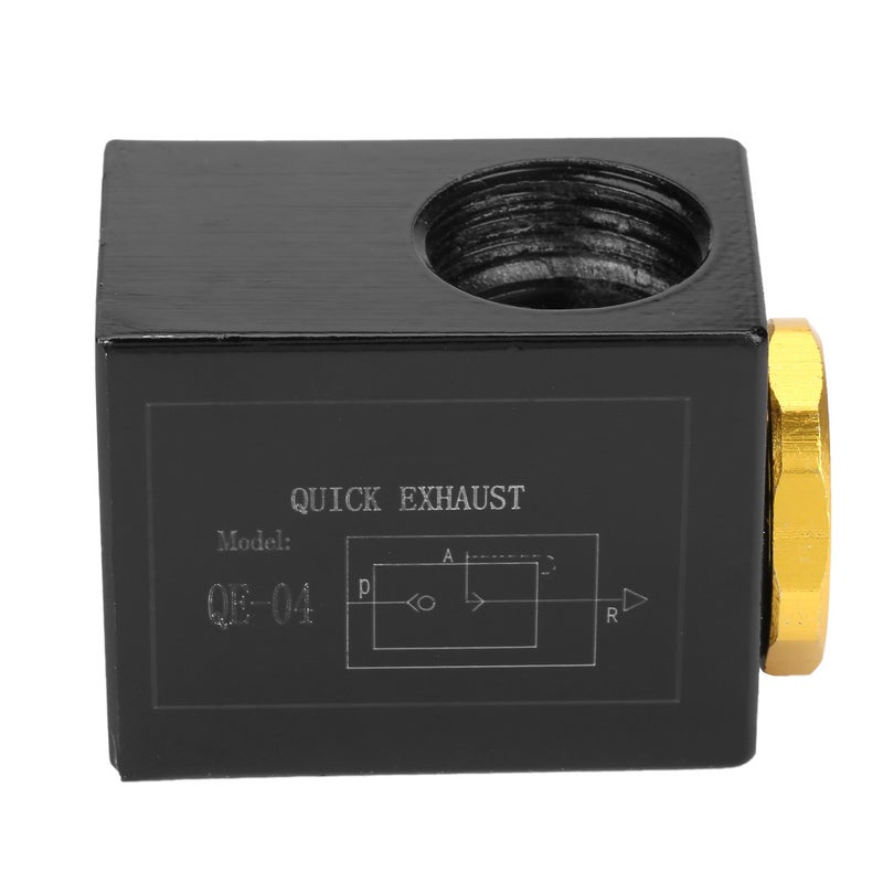 Pneumatic 3/8"/1/2" Inlet Port Air Quick Exhaust Valve Aluminum Alloy (QE-04 G1/2") - Image 1