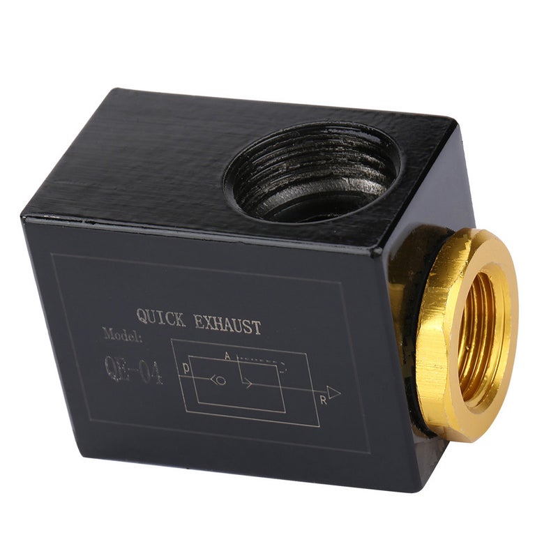 Pneumatic 3/8"/1/2" Inlet Port Air Quick Exhaust Valve Aluminum Alloy (QE-04 G1/2") - Image 5