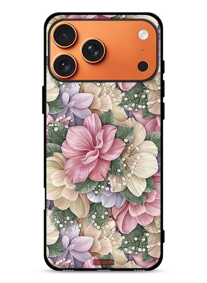Tolwak Apple iPhone 17 Pro Max Protective Case Cover Hd Floral - Image 1