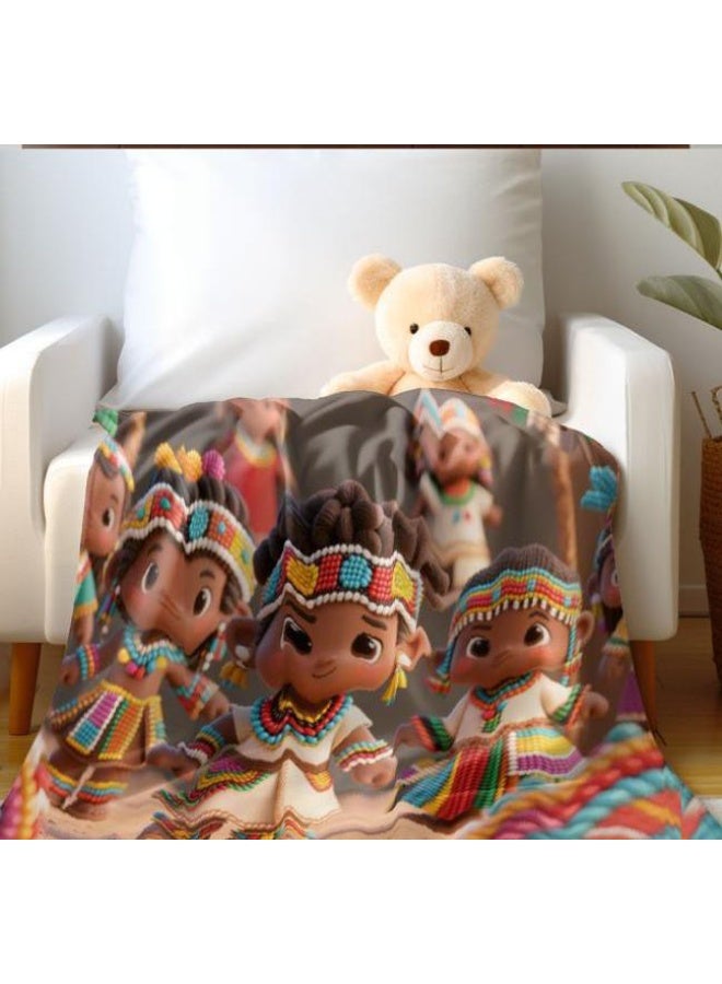 general Baby and children's cartoon flannel thin blanket (warm and comfortable, suitable for sleep, game use) 70cm*100cm - Image 3