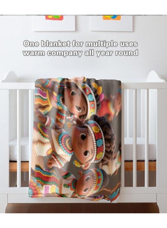 general Baby and children's cartoon flannel thin blanket (warm and comfortable, suitable for sleep, game use) 70cm*100cm - Image 4