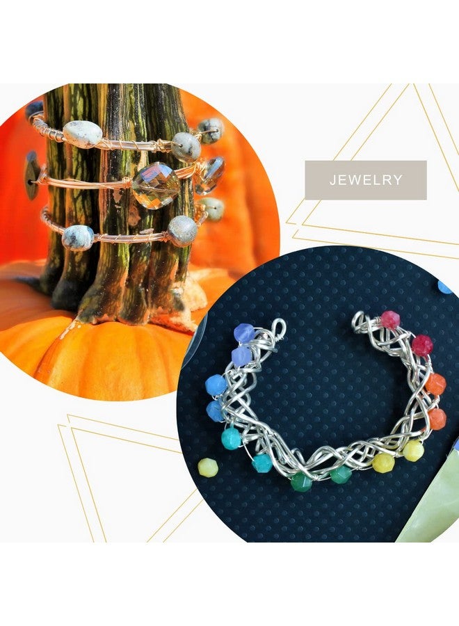 أرتيستك واير سلك نحاسي ملون مقاوم للتشوه مطلي بالفضة مقاس 10 بطول 5 أقدام فضي مقاوم للتشوه - Image 2