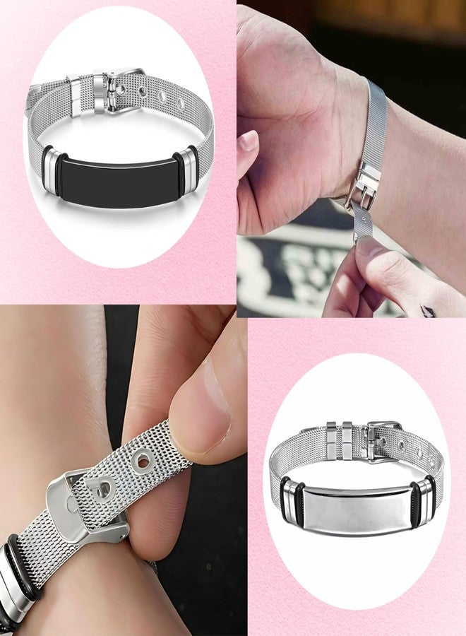 The Men Gift Religious Jesus (John 3.16) Stylish Latest Fashion Stainless Steel Mesh Hand Bracelet For Boys Buckle Clasp For Men Wrist Band For Men ShivBLRBr2025377 - Image 3