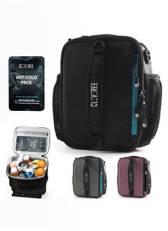 CLEVEREE Insulated Lunch Bag - Cooler Bag - Expandable Lunch Bag suitable for Work Office School Travel - Lunch Bag for Men and Women - Lunch Box Leak proof with Adjustable Shoulder Strap - Black  - Image 1