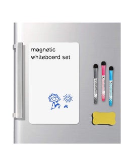 Aikanbo Whiteboard Magnetic Dry Erase Board Self Adhesive with 3 Pens and 1 Board Eraser，for Any Smooth Surface with New Stain Resistant Technology,Home Kitchen Fridge Shopping List and Office Notice Board A3  - Image 4