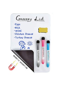 Aikanbo Whiteboard Magnetic Dry Erase Board Self Adhesive with 3 Pens and 1 Board Eraser，for Any Smooth Surface with New Stain Resistant Technology,Home Kitchen Fridge Shopping List and Office Notice Board A3  - Image 2