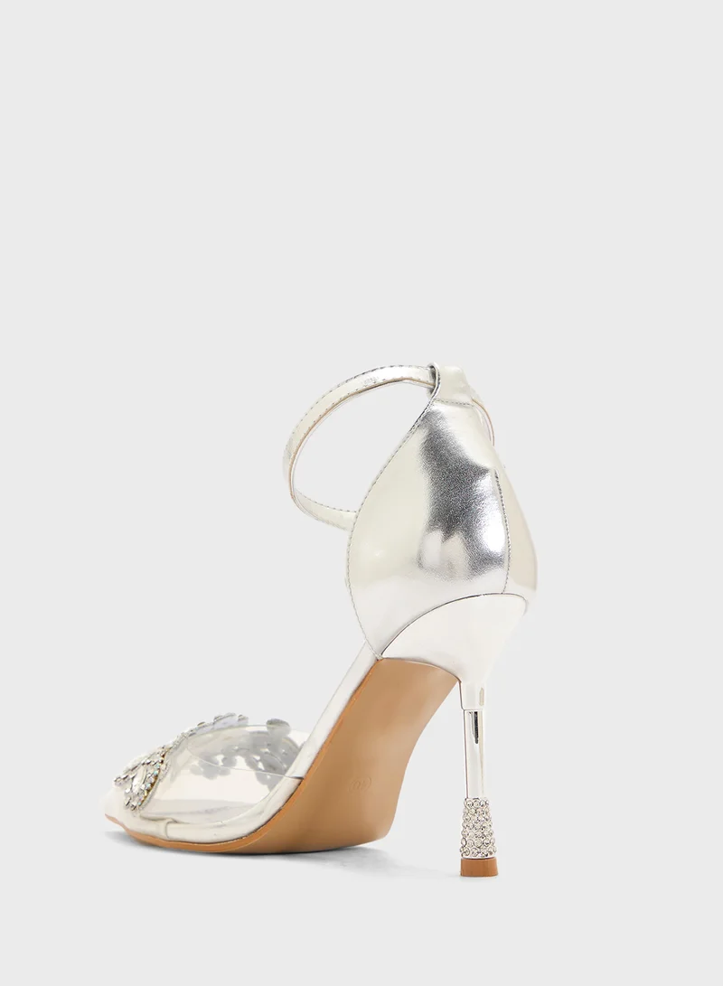 ذا براون High Heeled Diamante Pump