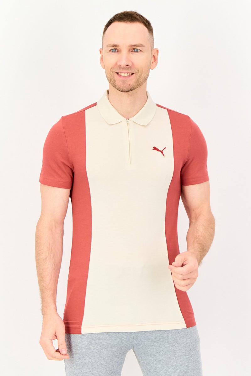PUMA Men Sportswear Fit Short Sleeve Elevated Outdoor Polo Shirt, Multicolor - Image 1