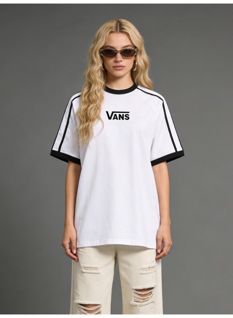 فانز Vans الرجال والنساء القمصان القصيرة الأكمام شعار الصيف الكلاسيكي - Image 4