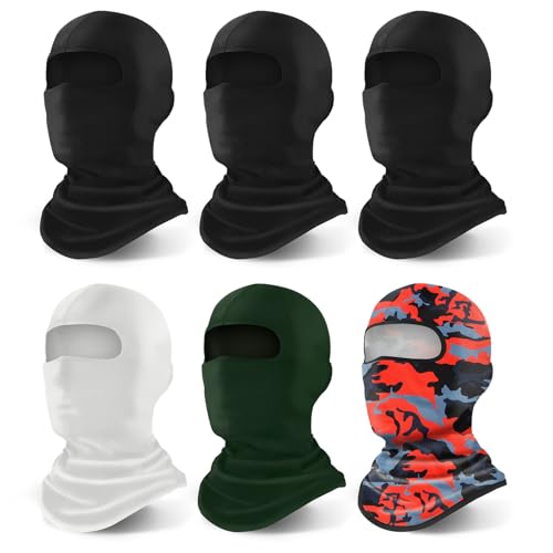 YESLIFE 6-Pack Balaclava Ski Mask for Men and Women, Winter Face Mask, Shiesty for Skiing, Snowboarding & Motorcycle (6 Colors) - Image 1