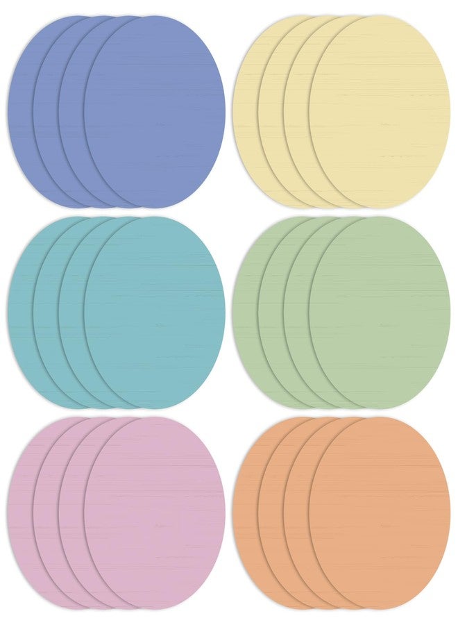 Newtay 24 Pack 10 Inch Dry Erase Dots for Classroom Tables Dry Erase Circles Colorful Removable Board Marker Wall Sticker Decal Spot Set for Student Tables Desk School Teacher Supplies(Warm Color) - Image 1