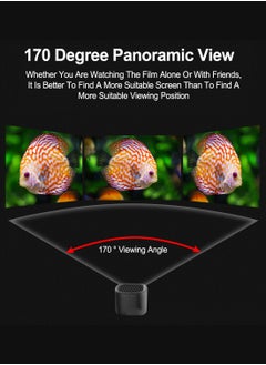 ET-LIFE 100 inch 16:9 Portable Projector Screen, White Fiberglass Material, 2-in-1 Wall Mount & Tripod Stand ET100W-169 for Outdoor and Indoor  - Image 4