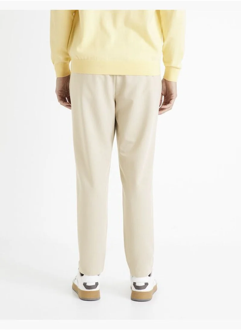 سيليو Celio Casual Chinos Pants - Beige